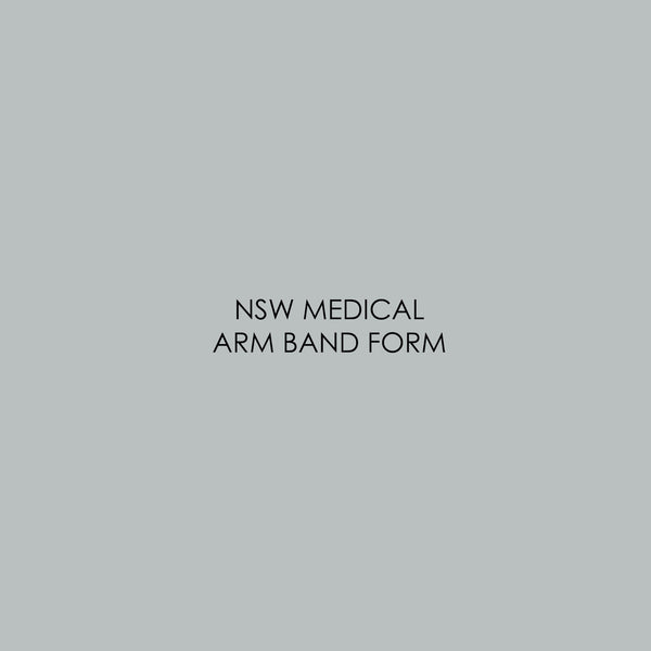 NSW Medical Arm Band Form